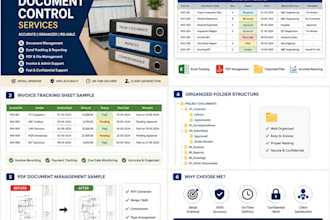 do professional document control and admin support