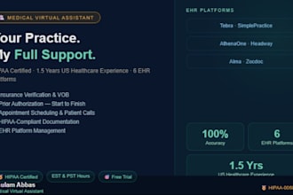 be your hipaa certified medical virtual assistant