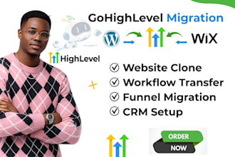 migrate wix wordpress website to gohighlevel ghl migration