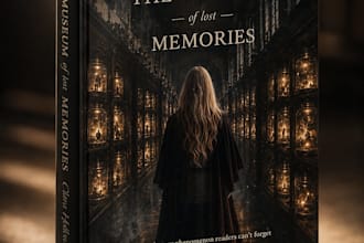 design a cinematic fantasy book cover design