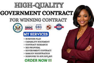 win government contract, bid proposal rfp rfq government contract writing