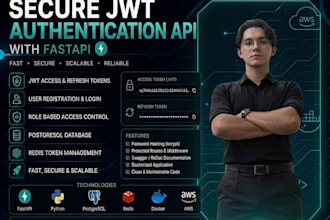 build secure jwt authentication API with fastapi