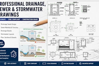 design texas plumbing plans drainage plans stormwater layouts and sewer drawings