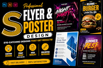 design eye catching flyers posters and print ads
