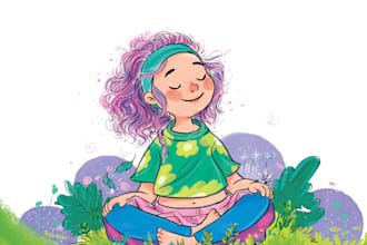 draw expressive spot illustrations for books and publishing
