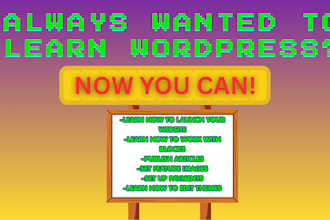 teach you how to work with wordpress