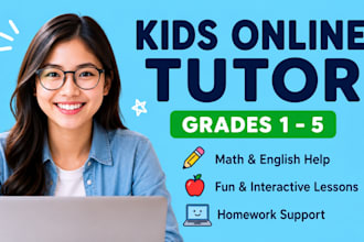 be your expert online tutor for elementary school grade 1 to 5