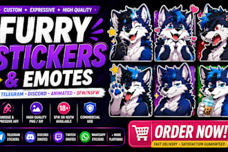 draw furry telegram stickers nsfw furry discord emotes animated sticker park