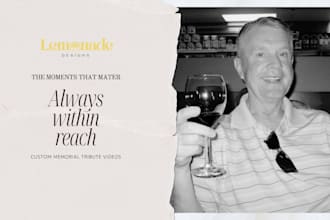 create a memorial tribute video to honor your loved one