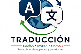 traducire profecionalmentefrances ingles y español