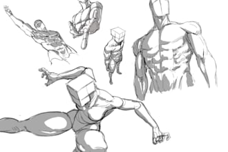 draw any characters, landscapes, perspective, or anatomy for you