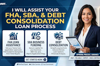 assist your fha sba and debt consolidation loan process fast