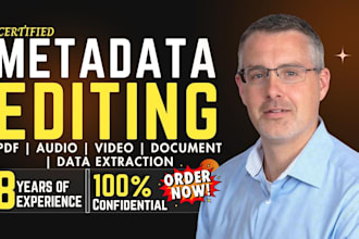 do metadata editing and data extraction for image, document, video, audio