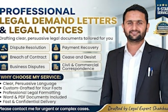 draft professional legal demand letters and legal notices