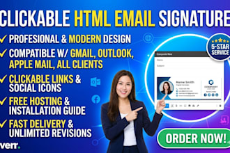 create html email signature email signature gmail signature clickable signature