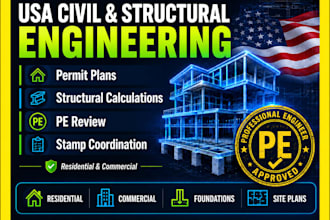 do USA pe civil engineering and structural engineering