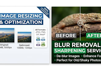 do professional photo editing, resizing, and cropping