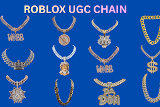 create custom roblox ugc chain, necklace and jewelry accessories