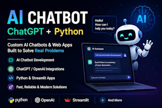 build an ai chatbot using chatgpt and python