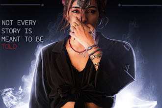 create cinematic cyberpunk fashion posters and aesthetic photoshop edits