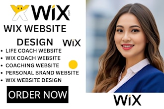 design wix life coach website personal brand website coaching website