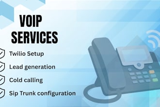 configure twilio, voip account, lead generation cold calling