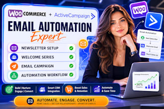 do woocommerce activecampaign newsletter welcome series email campaign workflow