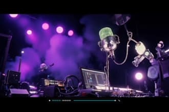 create a cinematic ai live performance concert music video