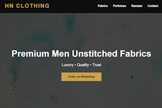 build modern website for business