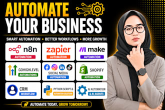 automate your business with n8n zapier ai agents crm ghl workflow expert