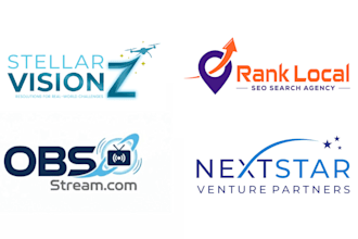 design a modern minimalist logo or brand identity for tech startup or saas