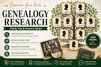 do genealogy research, build family trees, research family history in usa