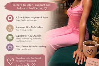 provide emotional support and a safe space to talk