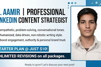 write engaging linkedin posts and write authority content