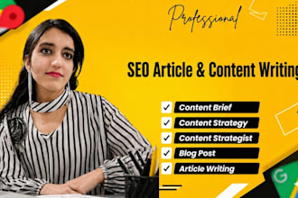 do SEO article writing, content writing and blog post