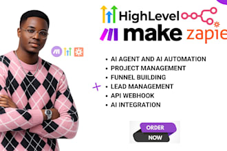 setup gohighlevel n8n zapier and make com workflows