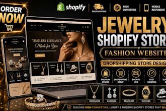 build jewelry shopify store fashion dropshiping store design necklace website