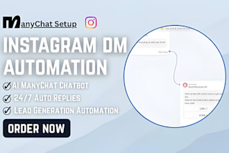 automate instagram dm with manychat chatbot to capture leads