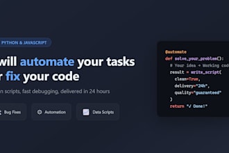 python automation script,fix bugs,