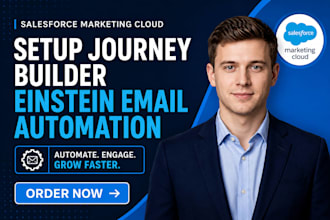 setup salesforce marketing cloud journey builder einstein email automation