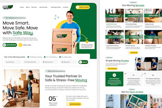 build delivery agency, moving company website, logistics, dispatch website