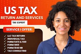 file and fax irs tax forms 5472, 1120, and prepare US individual tax returns
