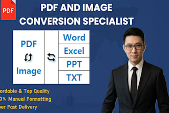 manually convert PDF and scanned files to word excel PPT