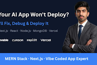 fix and deploy your vibe coded or ai generated app