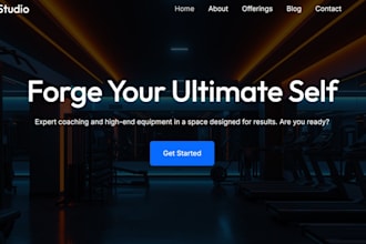 design a modern wordpress fitness and gym website