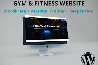 design a modern wordpress fitness and gym website