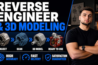 design an reverse engineer mechanical product or 3d modeling for 3d printing