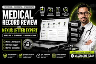 professionally organize and summarize medical documentation