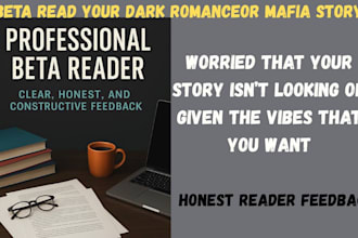beta read your dark fantasy, romantasy, vampire, or werewolf story
