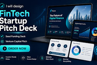 design venture capital pitch  fintech startup pitch deck seed funding deck